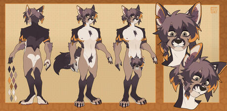 (REF SHEET) 1 fullbody (back and front) + 1 nsfw alt, 2 head